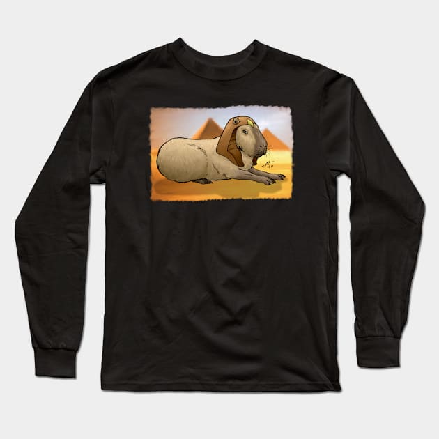 Capybara Sphinx Long Sleeve T-Shirt by PaleoFantasies